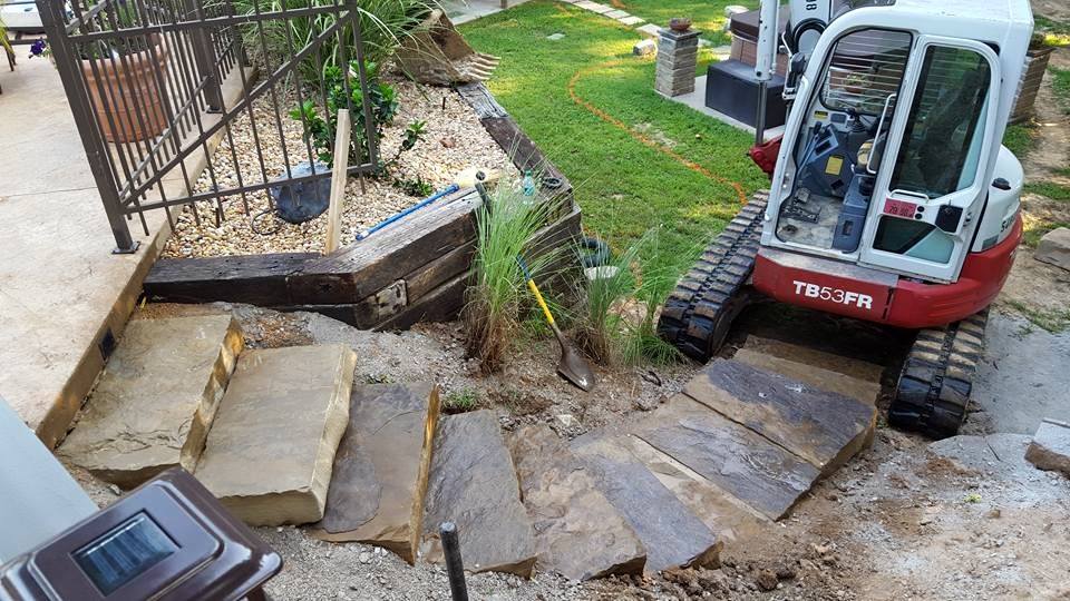 Heavy equipment working a Miller Septic excavation site